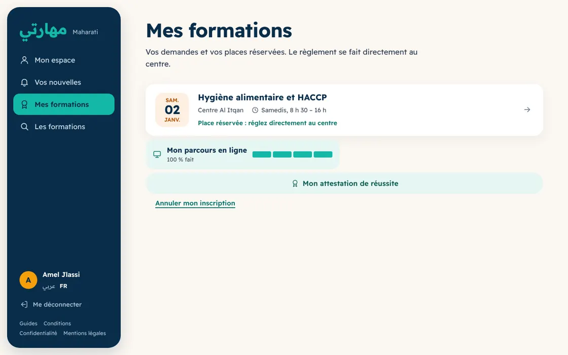 Demandez votre place, suivez-la